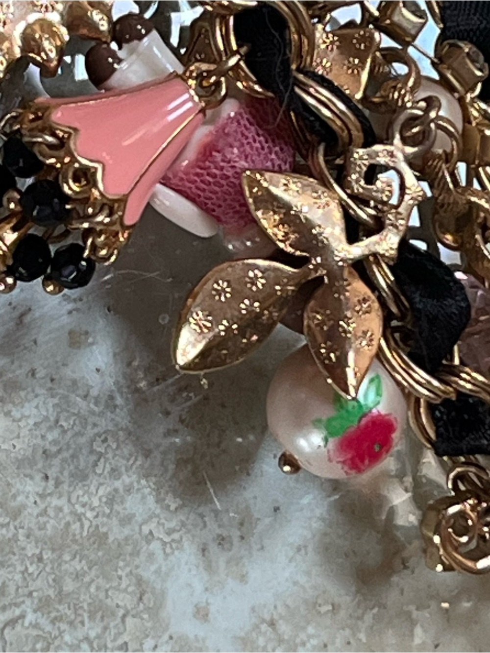 Vintage Betsey Johnson BETSEYVILLE Premier Dollhouse Multi-Strand Bracelet - Picture 14 of 16